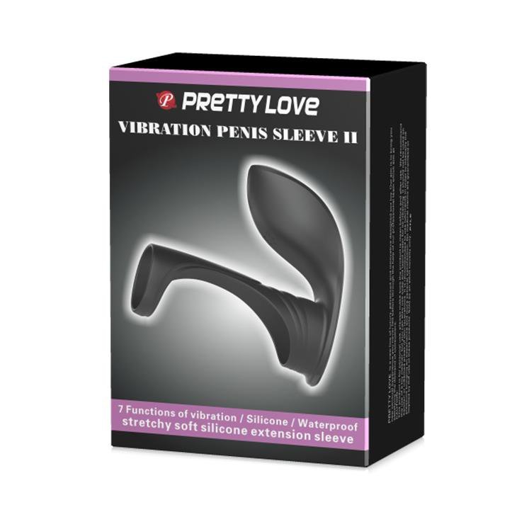 Nakładka na penisa z wibracją do łechtaczki pierścieńPretty Love
