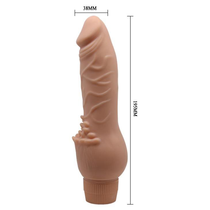 Wibrator z cyber-skóry miękki Clark 19,5 cm