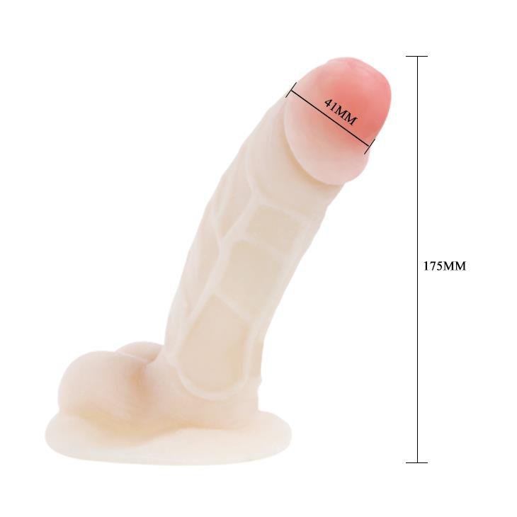 Realistyczne wibrujące dildo wibrator penis sterowany pilotem 18 cm