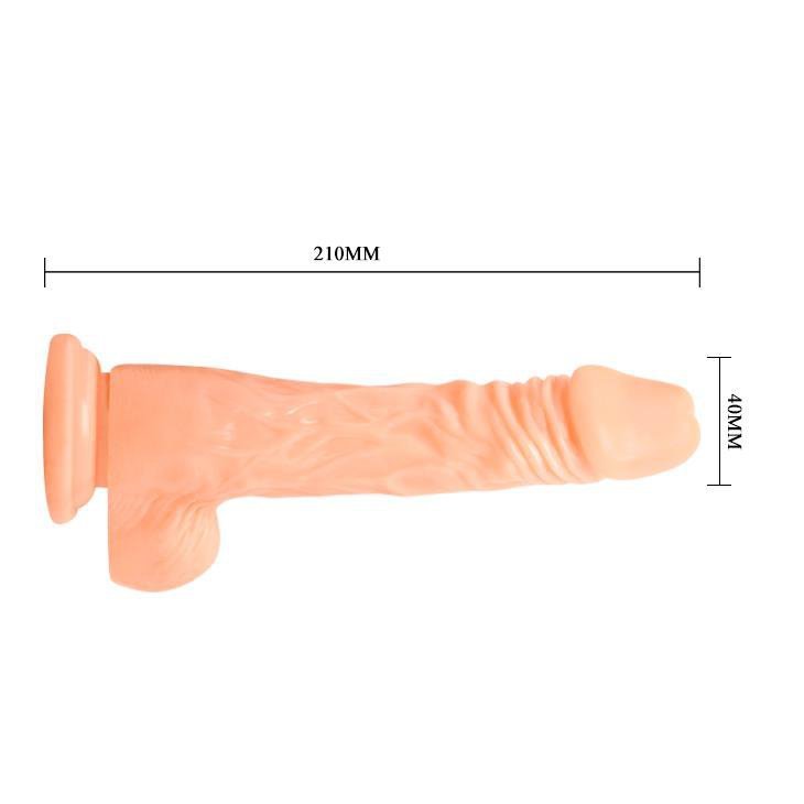 Wibrator na przyssawce jak prawdziwy penis 23,5 cm