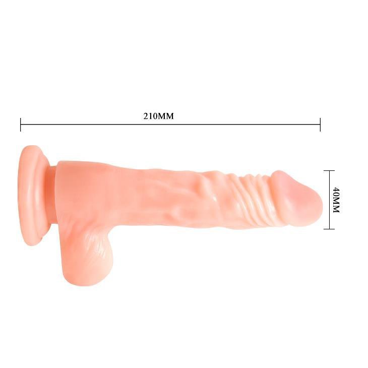 Wibrator na przyssawce jak prawdziwy penis 21,5 cm