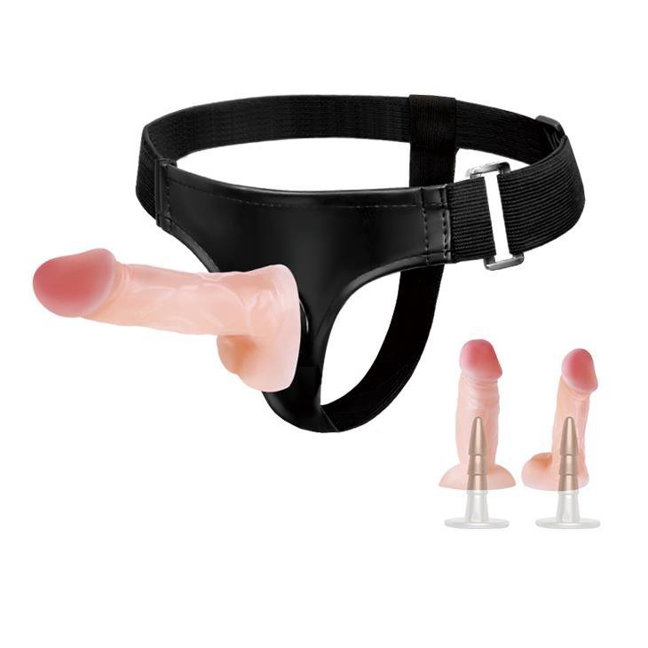 Strapon uprząż realistyczne dildo dwa rodzaje dla lesbijek mocny orgazm