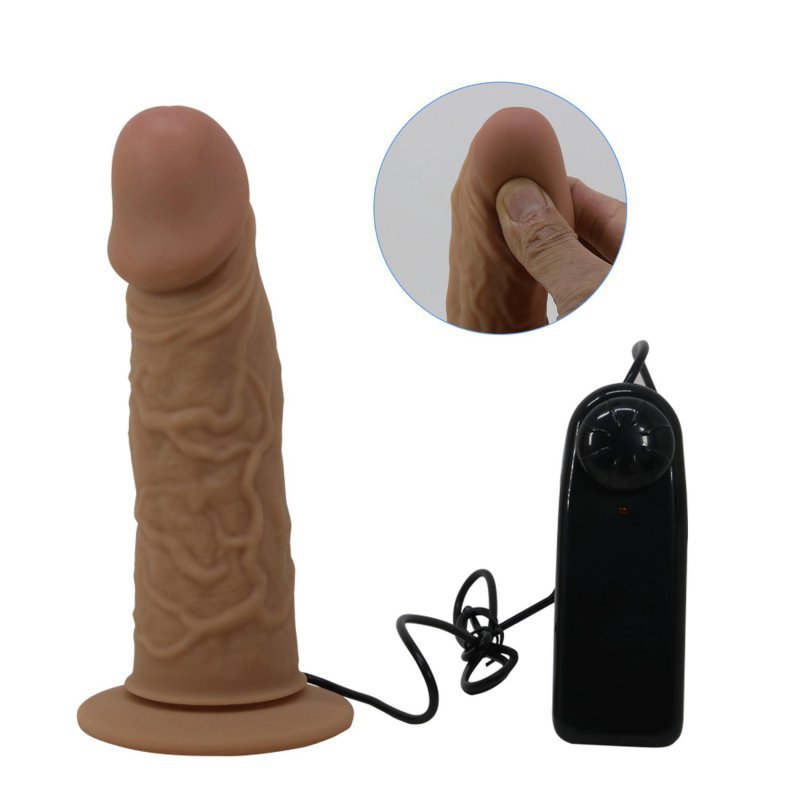 Draven StrapOn dildo z wibracją Pretty Love 17cm