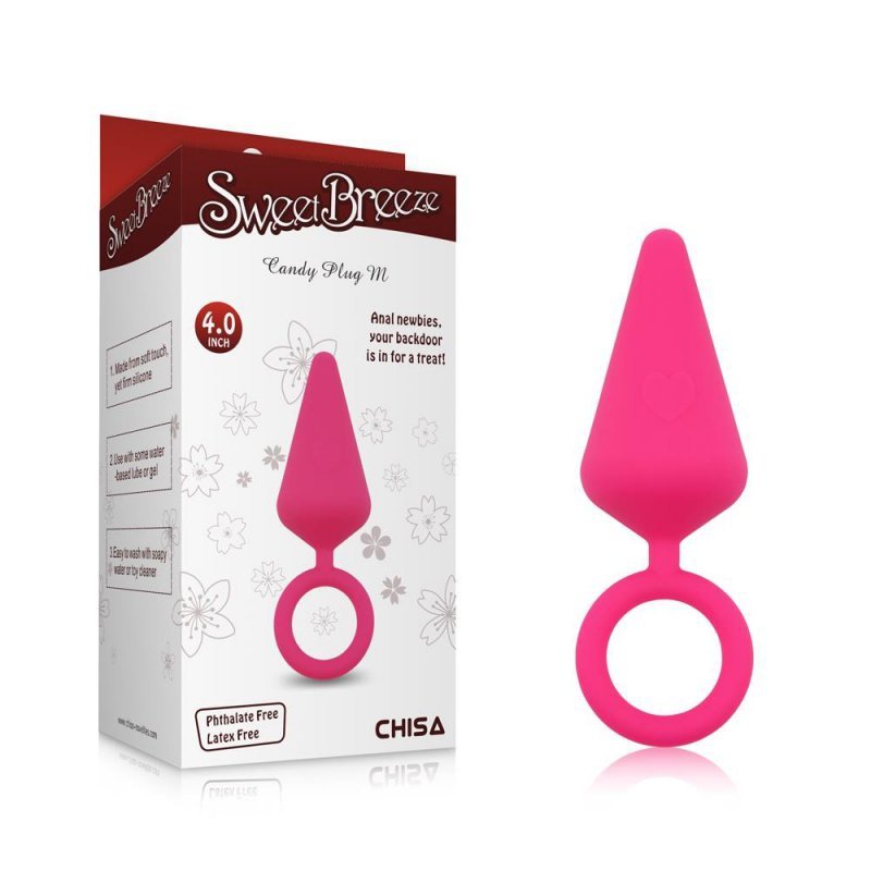 Korek analny Candy Plug M Pink średni