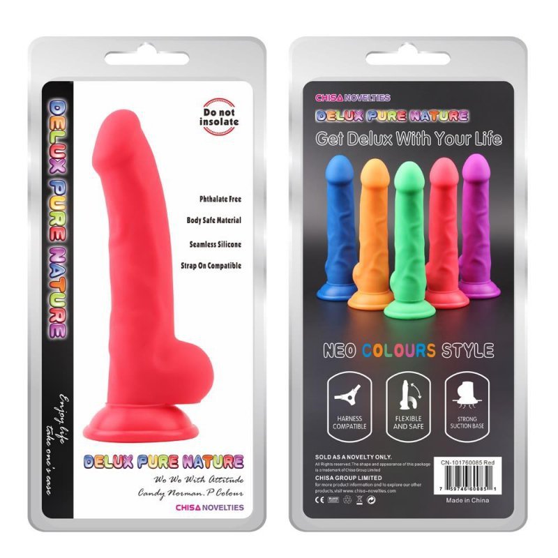 Dildo dla początkujących na przyssawce 21,5 cm