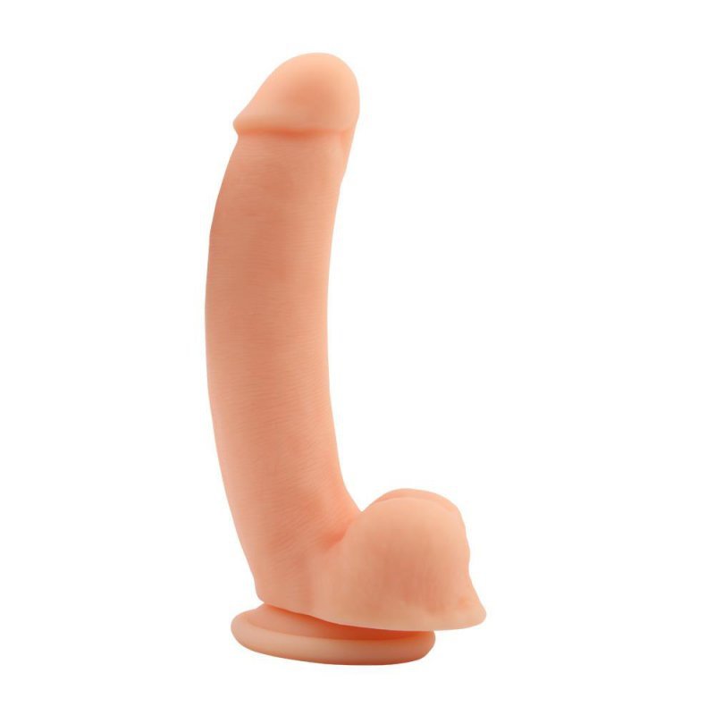 Naturalny penis dildo z przyssawką gładki 20 cm