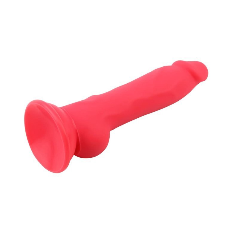 Dildo do pochwy i anala Rick.G czerwony 22cm