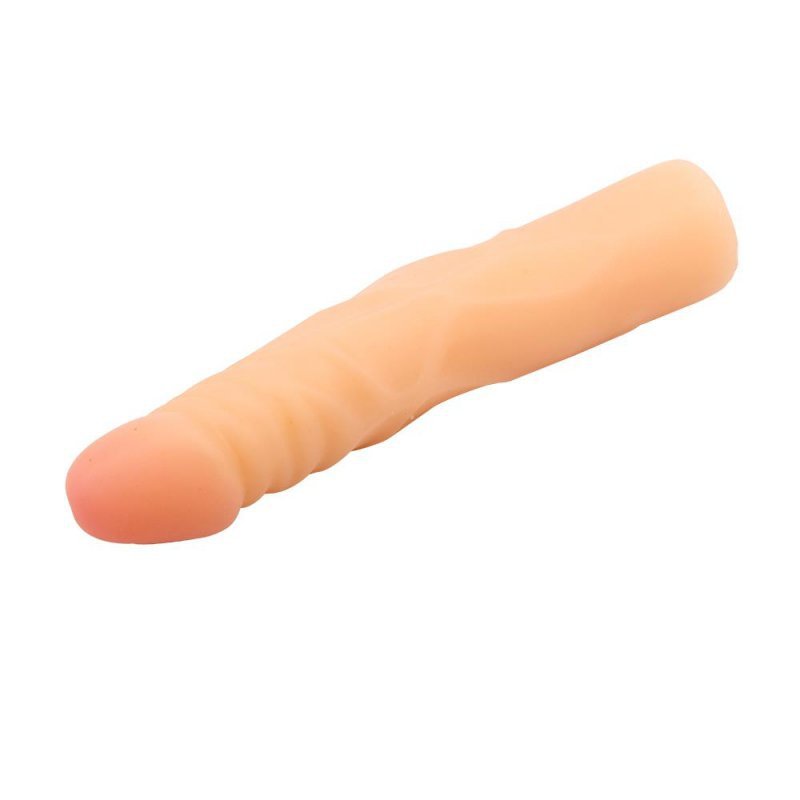 Naturalny penis dildo z przyssawką dla początkujących  19 cm