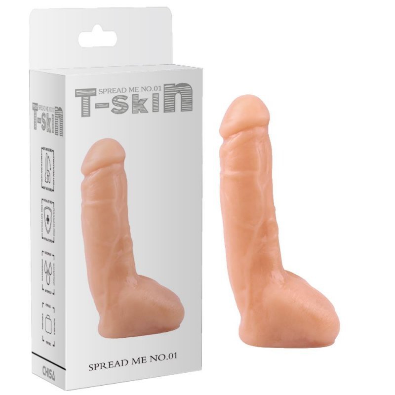 Realistyczne dildo z żyłami miękkie 20 cm