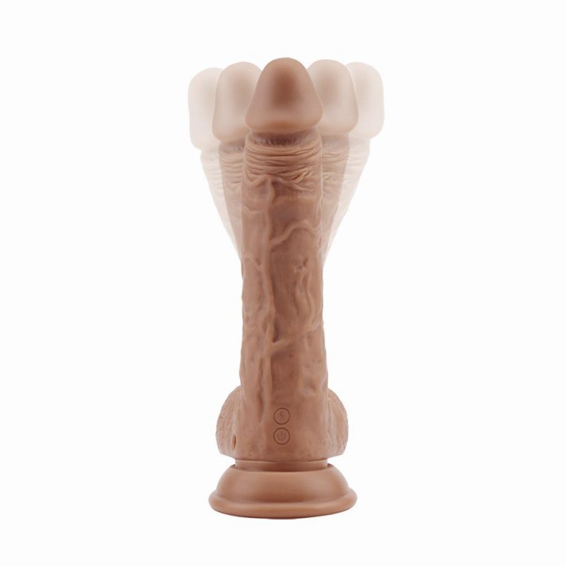 Wibrator realistyczny rotacyjny na przyssawce 15 cm