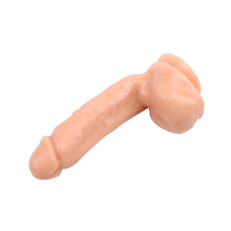 Naturalny penis dildo z przyssawką cielisty 22 cm