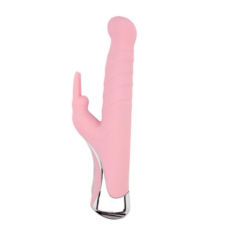 Wibrator króliczek z wypustkami penetrator waginy
