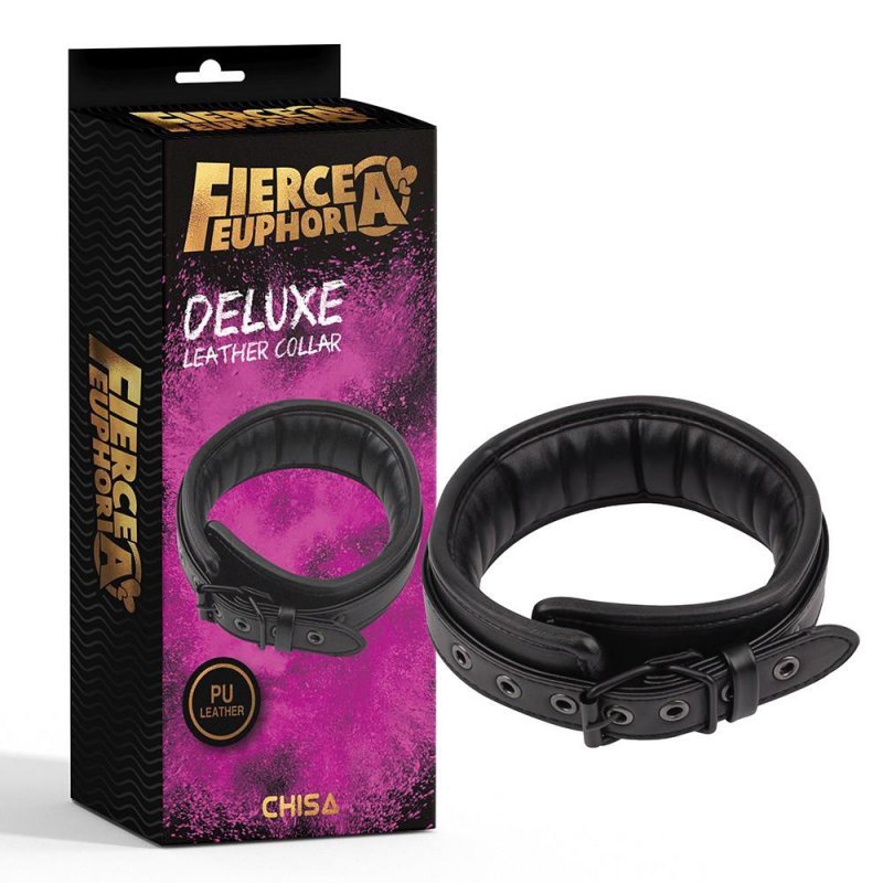Obroża BDSM Deluxe Leather Collar