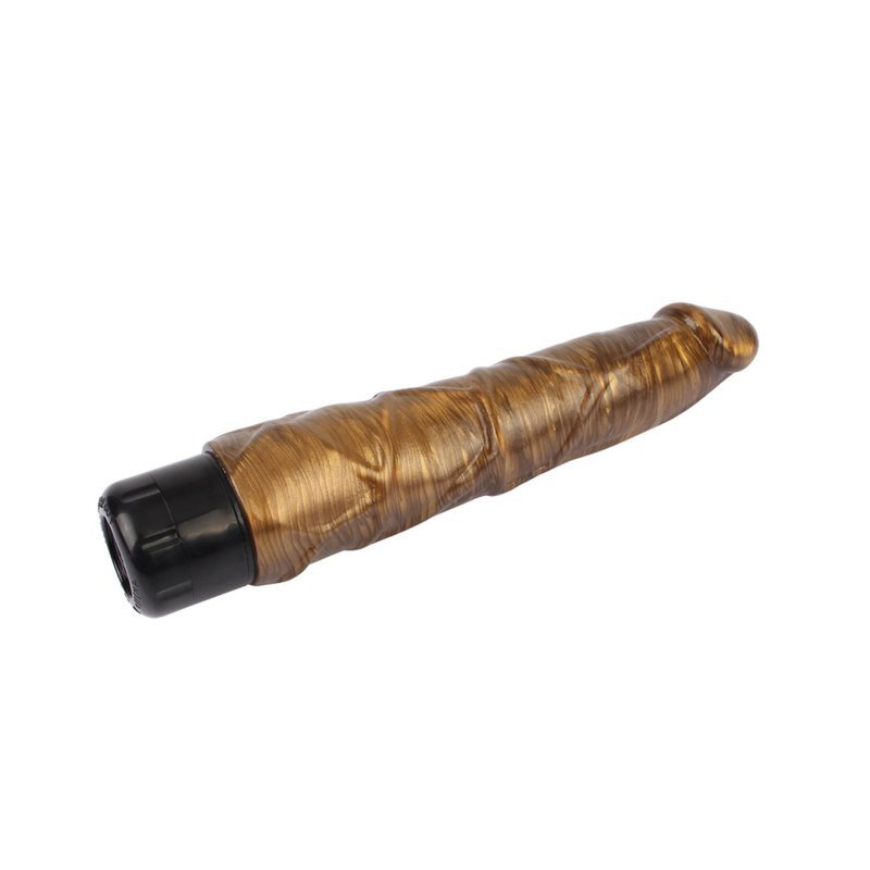 Złoty ciemny wibrator jak penis Pleasure Ranger Gold