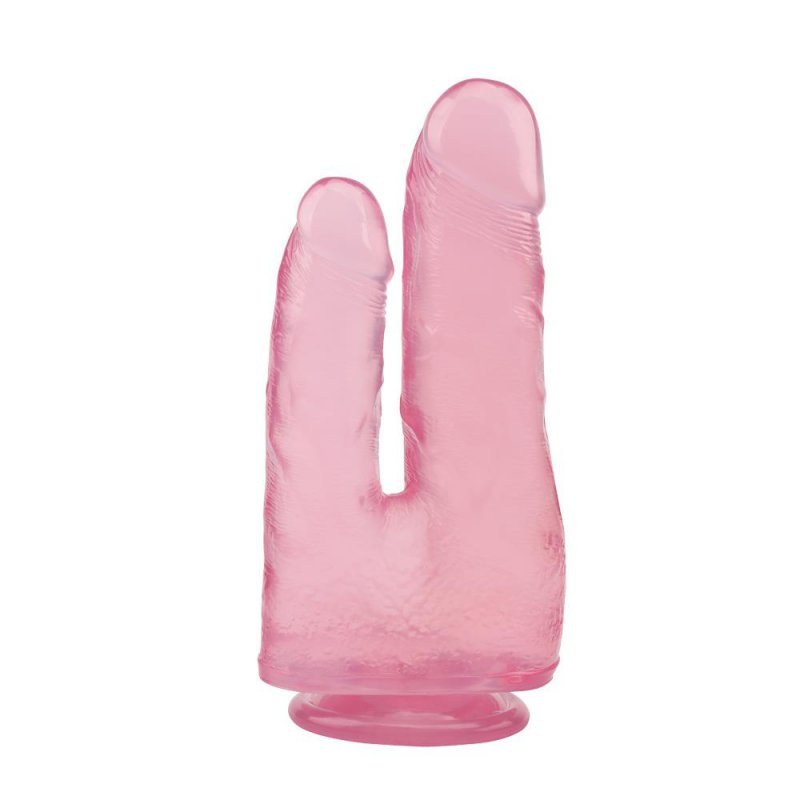 Analno waginalne dildo na przyssawce 20 cm
