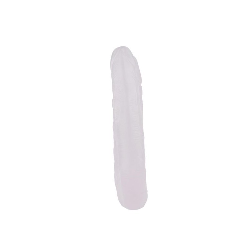 Analno - waginalne podwójne dildo przeźroczyste