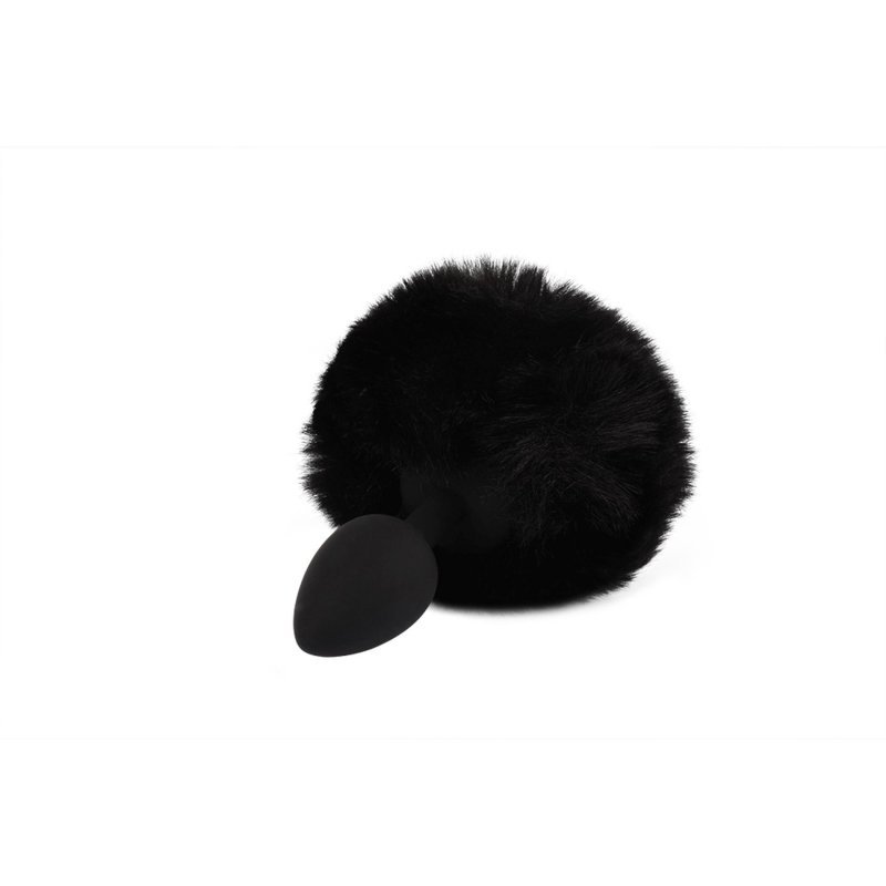 Korek analny ogonek króliczka Small Bunny Tail mały czarny