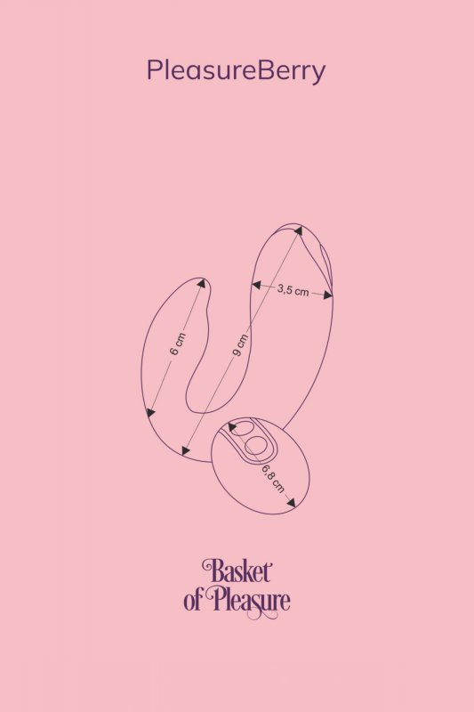 Wibrator dla par na pilot niebieski PleasureBerry FairyGasm