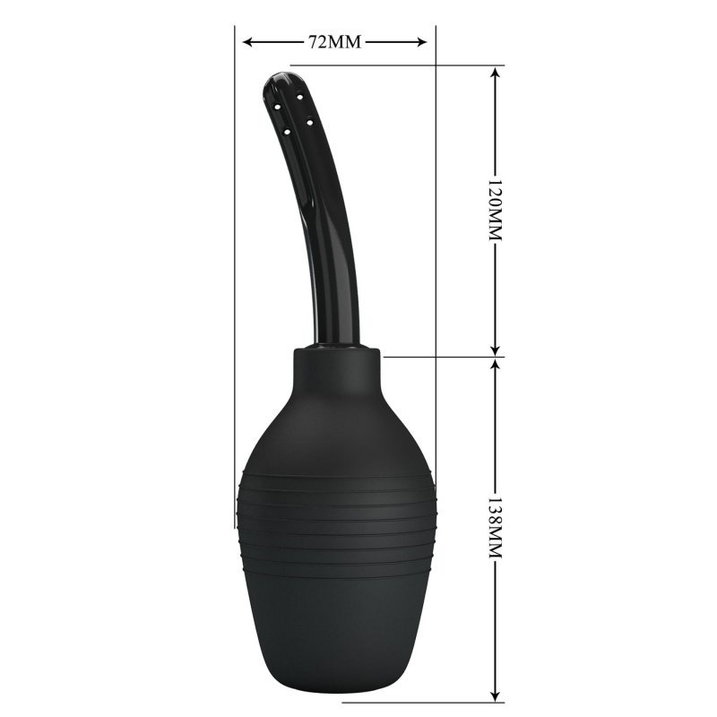 Gruszka analna do lewatywy Mr.Play czarna (310 ml)
