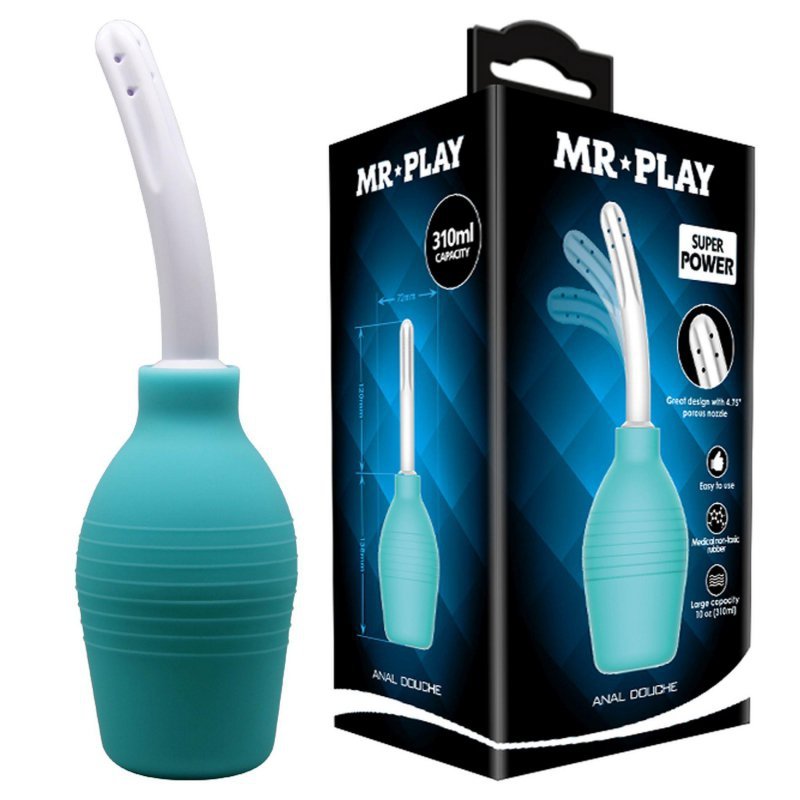 Gruszka analna do lewatywy Mr.Play turkusowa (310 ml)
