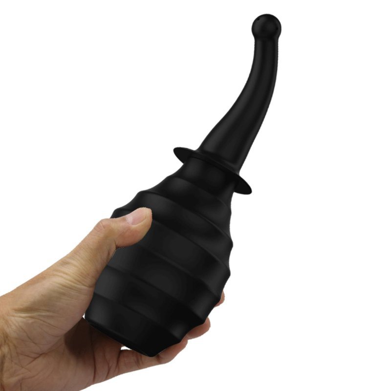 Gruszka analna do lewatywy Mr.Play czarna zagięta (330 ml)