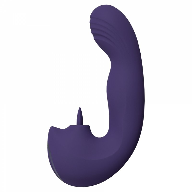 Wibrator damski z języczkiem Yumi G-Spot fioletowy