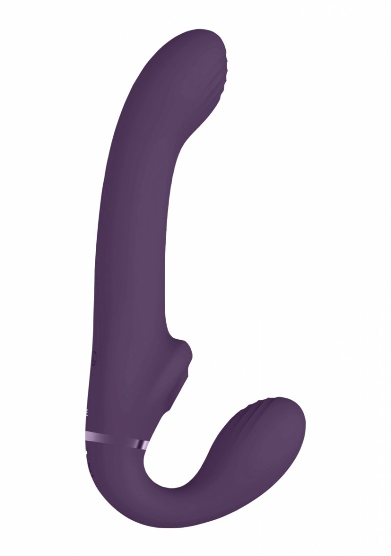 Ai - Dual Vibrating &amp; Air Wave Tickler Strapless Strapon