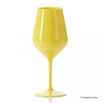 Plastikowy kieliszek do wina summer żółty, 470 ml, 6 szt