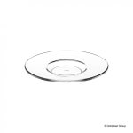Plastikowy spodek do kawy, średnica 10,5 cm transparentny 6732-21