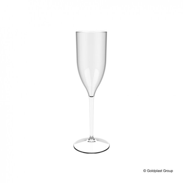 Plastikowy kieliszek do szampana techno flute glass, 170 ml, 6 szt 