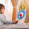VIGA Drewniany Zegar Nauka Zegara  Czasu Montessori