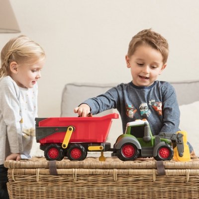 DICKIE ABC Happy Fendt Traktor z Przyczepką 65cm