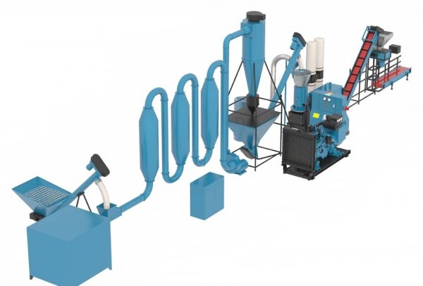 Linia do produkcji peletu DGL-6000  500-700kg z suszarnia 