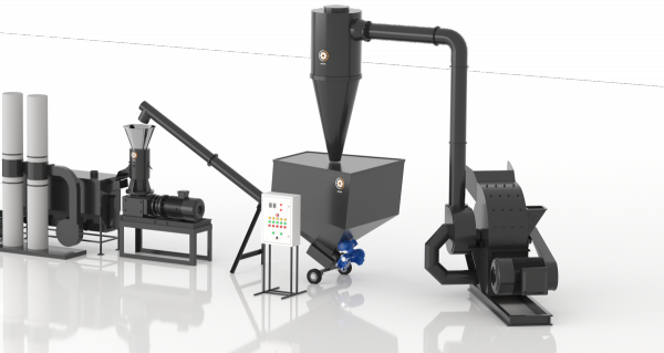 Linia do produkcji peletu DGL-4000  300-500kg bez suszarni