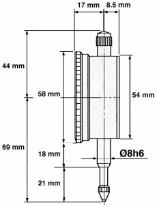 Czujnik zegarowy 10mm