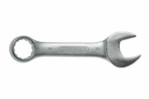 Klucz płasko-oczkowy krótki Stubby 19 mm