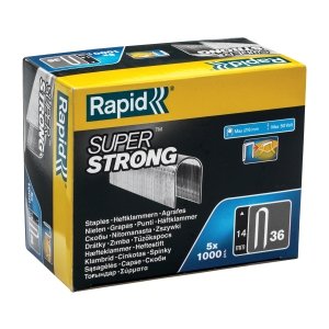 Zszywki Rapid nr 36 (14 mm) do kabli - bardzo wytrzymałe - opakowanie 5000 szt.