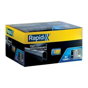 Zszywki Rapid nr 36 (14 mm) do kabli, białe - opakowanie 5000 szt.