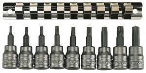 Nasadki TX w zestawie z chwytem kwadratowym 3/8 Teng Tools M3813TX