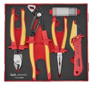 Zestaw szczypiec i noża VDE 1000V Teng Tools TEDVMB08