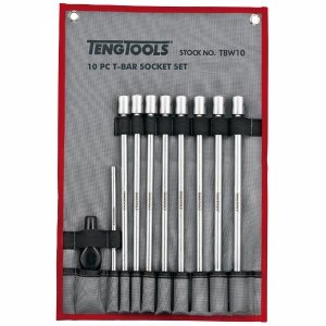 Zestaw kluczy nasadowych 3/8 z pokrętłem poprzecznym Teng Tools TBW10