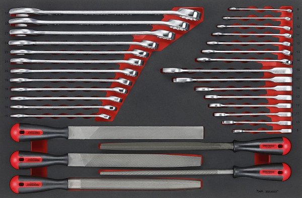 32-elementowy zestaw kluczy i pilników Teng Tools TTEX32