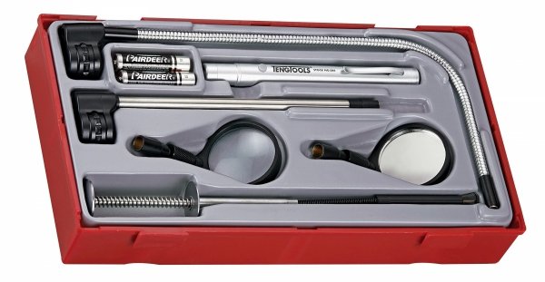 8-elementowy narzędzia chwytakowe z oświetleniem Teng Tools TTTM08