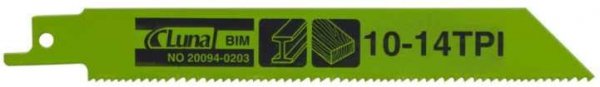 Brzeszczoty szablaste bimetalowe, do drewna i metalu 200x19x0,9-10/14 (25 szt.)