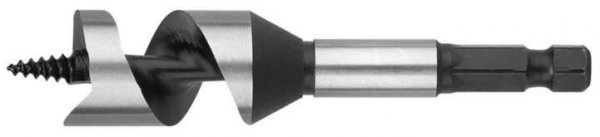 Wiertło kręte do drewna o czterech ostrzach bocznych - chwyt sześciokątny 1/4&quot; 22 mm