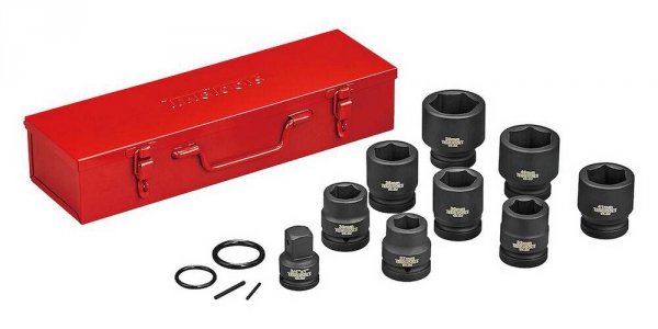 13-elementowy zestaw nasadek udarowych 6-kątnych 1&quot;Teng Tools 9113