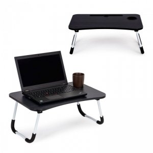 Podstawka pod laptopa stolik do łóżka 60x40cm - Czarna