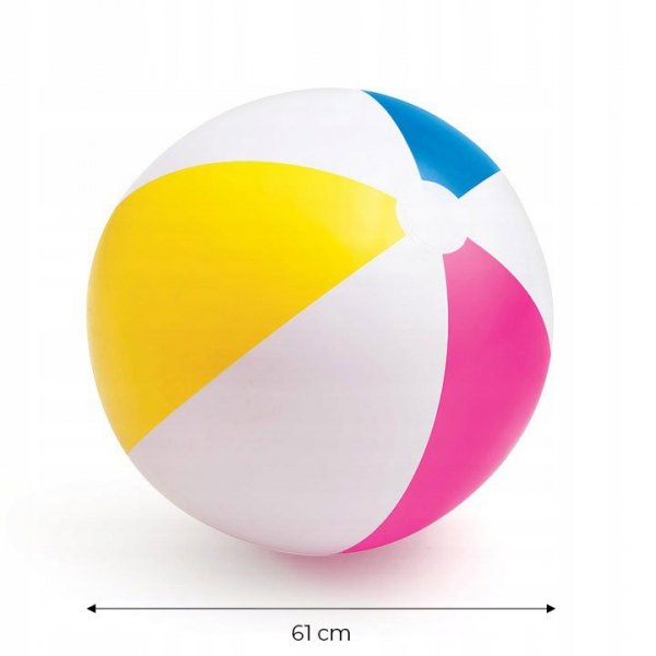 Dmuchana kolorowa piłka plażowa 61cm