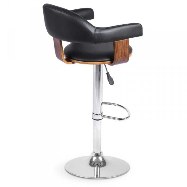 Hoker czarne krzesło barowe Sofotel Peluro