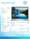 Notebook Inspiron Plus 7640 Win11Pro Ultra 7 155H/16GB/1TB SSD/16.0 2,5K 2560x1600/RTX 4050/FgrPr/FHD Cam/Mic /Backlit Kb/90 Wh/